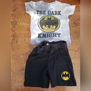 Batman Matching short set boy size 2T